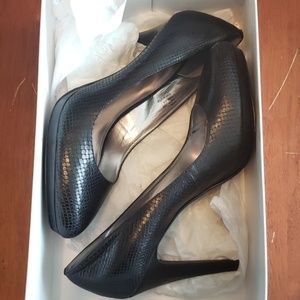Calvin Klein snakeskin heels